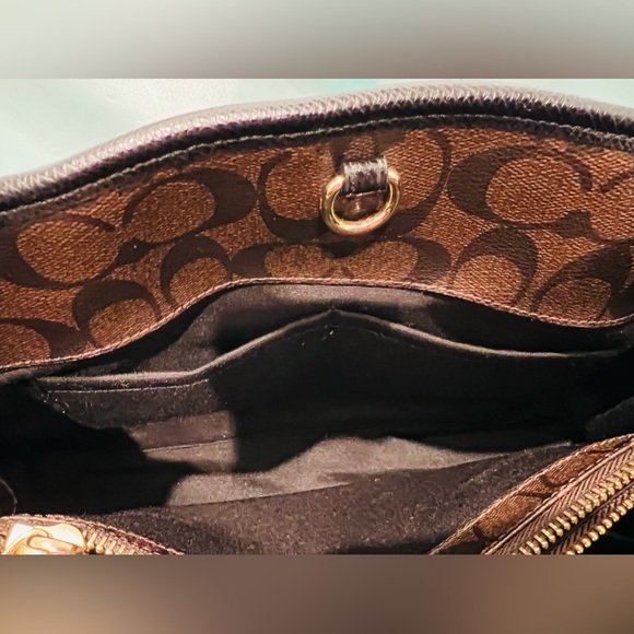 COACH - Signature Brown Leather Satchel limited edition runway Model - Picture 11 of 15